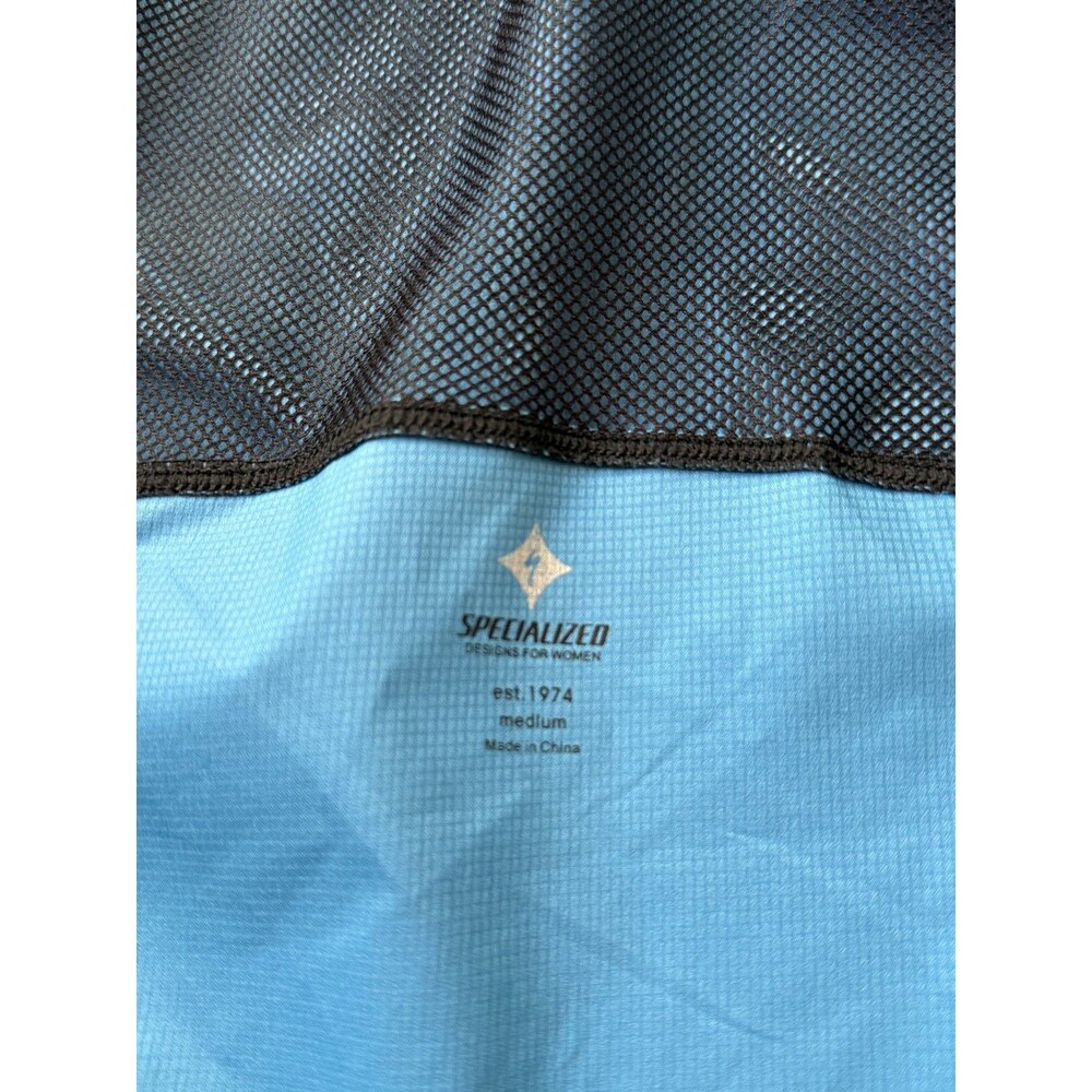Specialized Women's Cycling Jacket Blue Black Full Zip Medium 🩵 - Picture 10 of 10